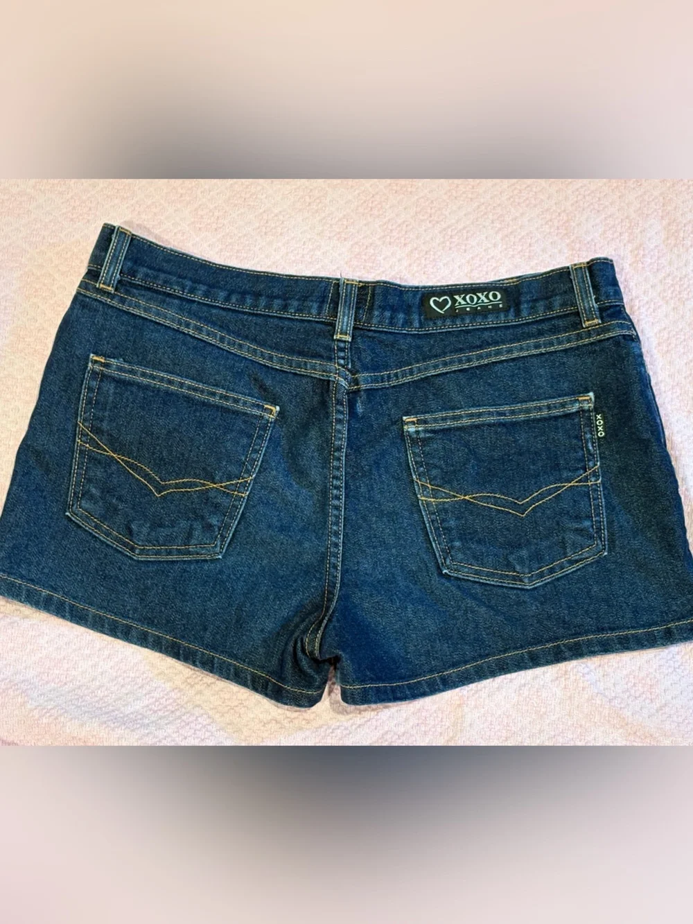 XOXO Women’s Dark Blue Denim Shorts, Jean Shorts, Vintage Size 11/12